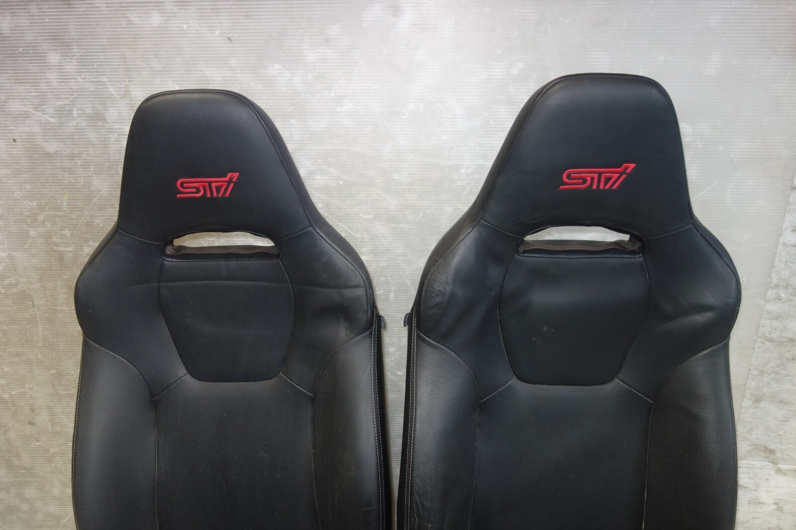 JDM Subaru Impreza WRX STi Front Seats Leather 2008-2014 GRB GRF Left Right #SET 3