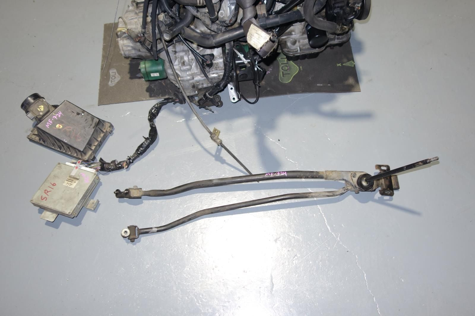 JDM Nissan Pulsar Sentra SR16VE Engine Neo VVL 1.6L VZ-R N1 5speed LSD Tranmission Wire Harness ECU SR16-VE Motor JN15