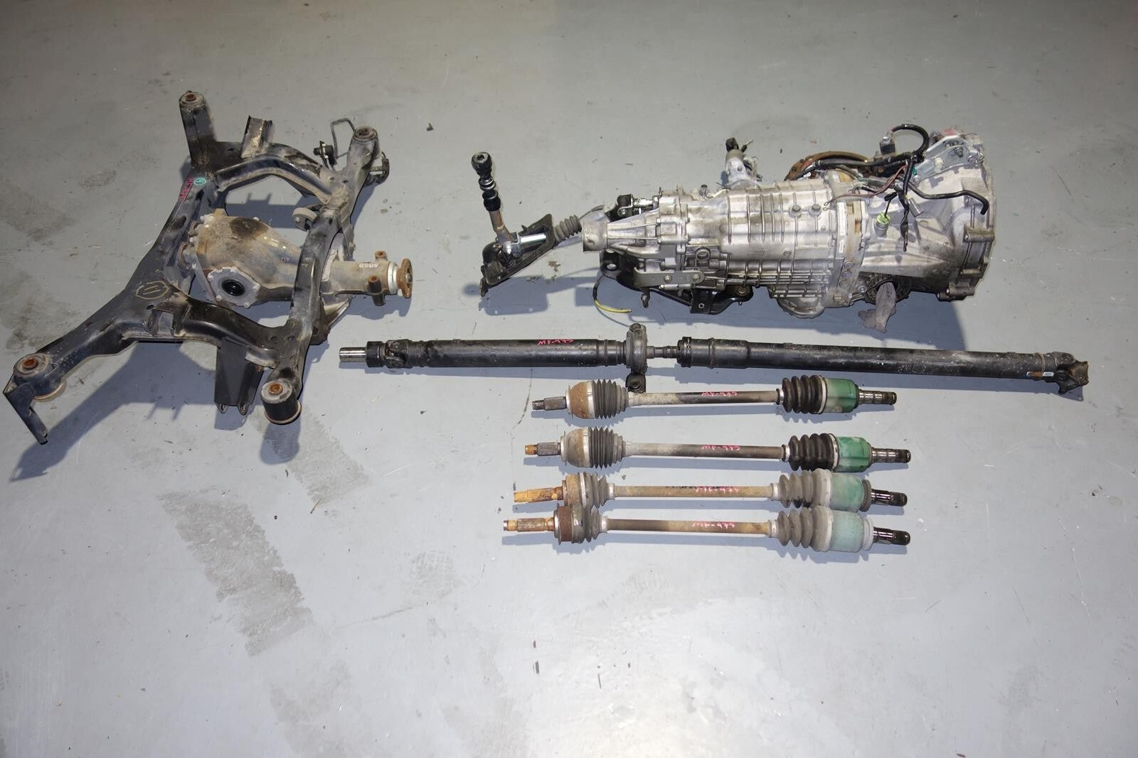 JDM Subaru Legacy Spec-B 6speed Awd Transmission Axles Rear LSD Differential Cradle 2003-2009 TY856WBDAA