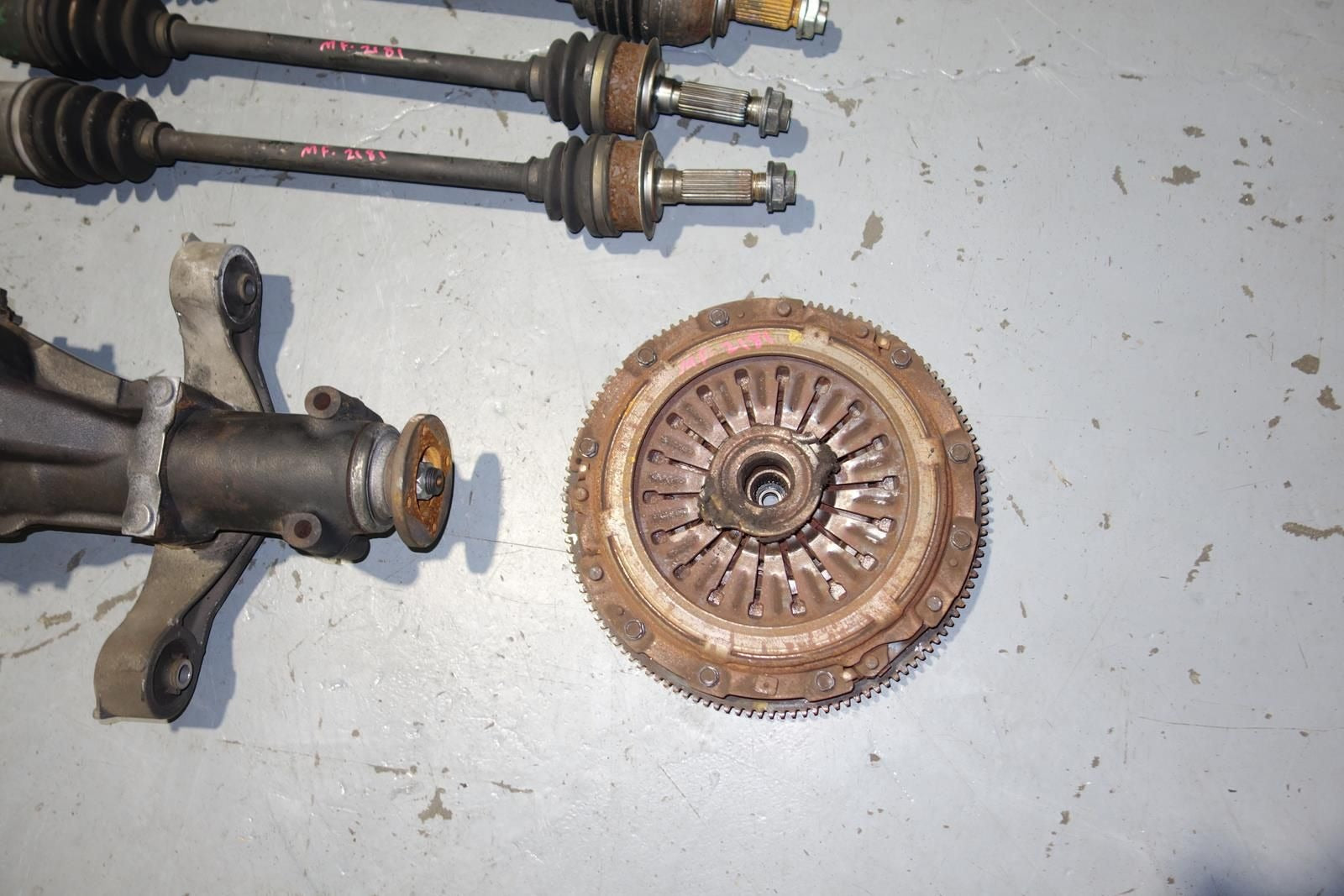 JDM Subaru Legacy S402 6speed Awd Transmission Axles Rear LSD Differential 2003-2009 TY856WLFAA Spec-B