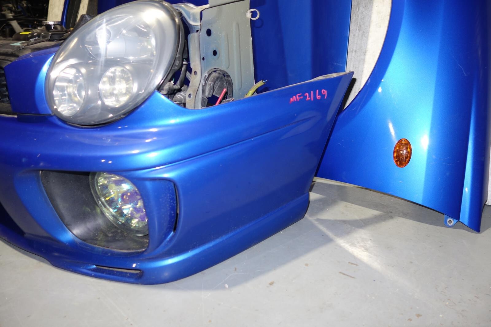 JDM Subaru Impreza WRX STi V7 GGB Bumper Headlights Hood Grille Fenders 2002-03