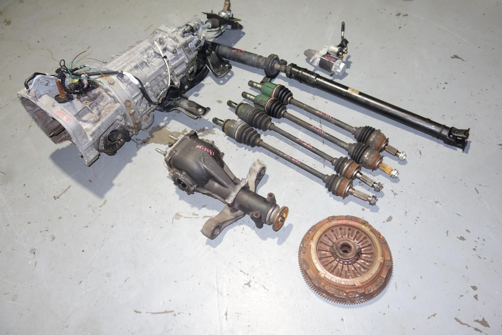 JDM Subaru Legacy S402 6speed Awd Transmission Axles Rear LSD Differential 2003-2009 TY856WLFAA Spec-B