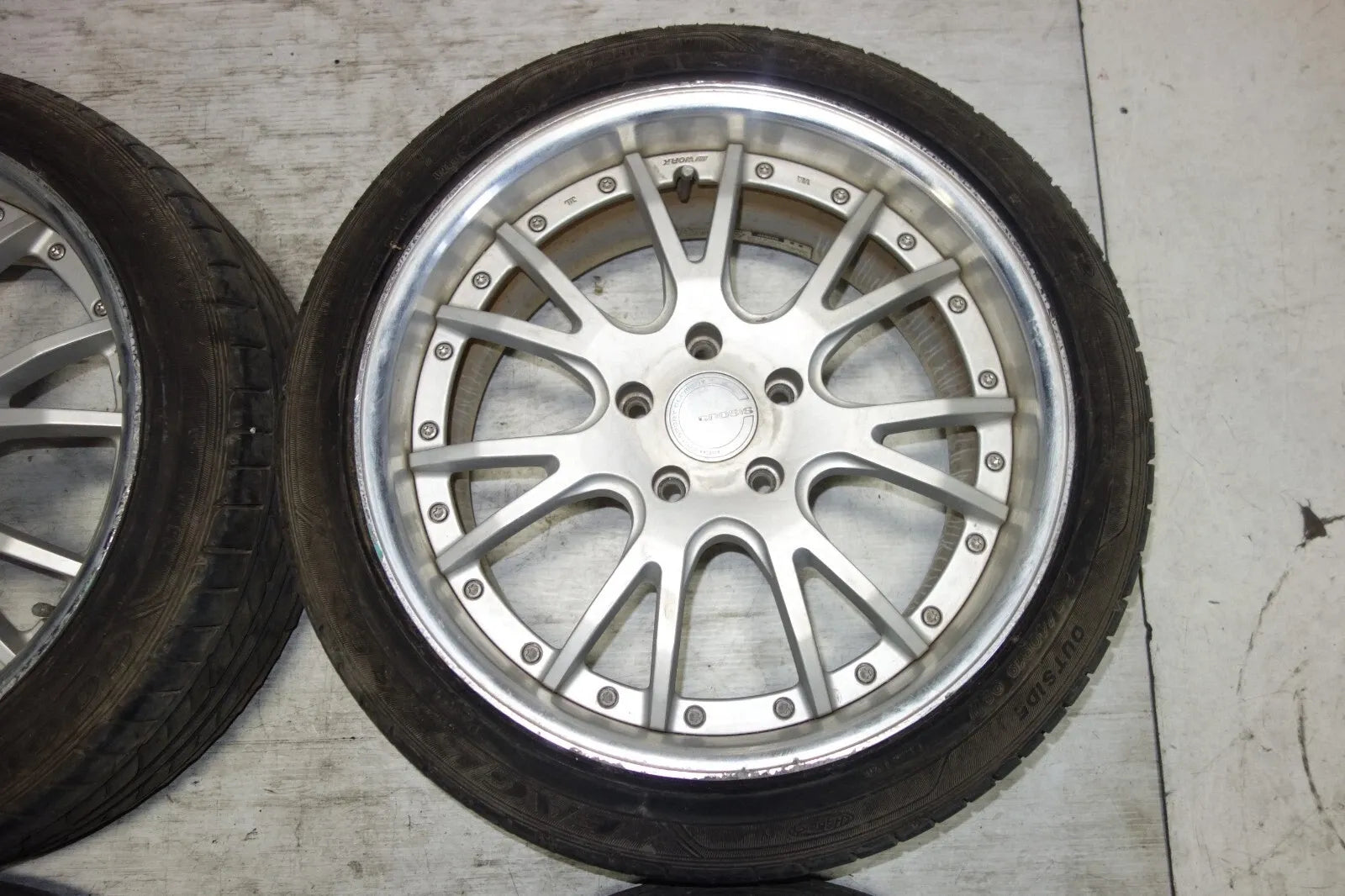 JDM WORK GNOSIS GS4 RIMS WHEELS TIRES 5X120 19X9+45