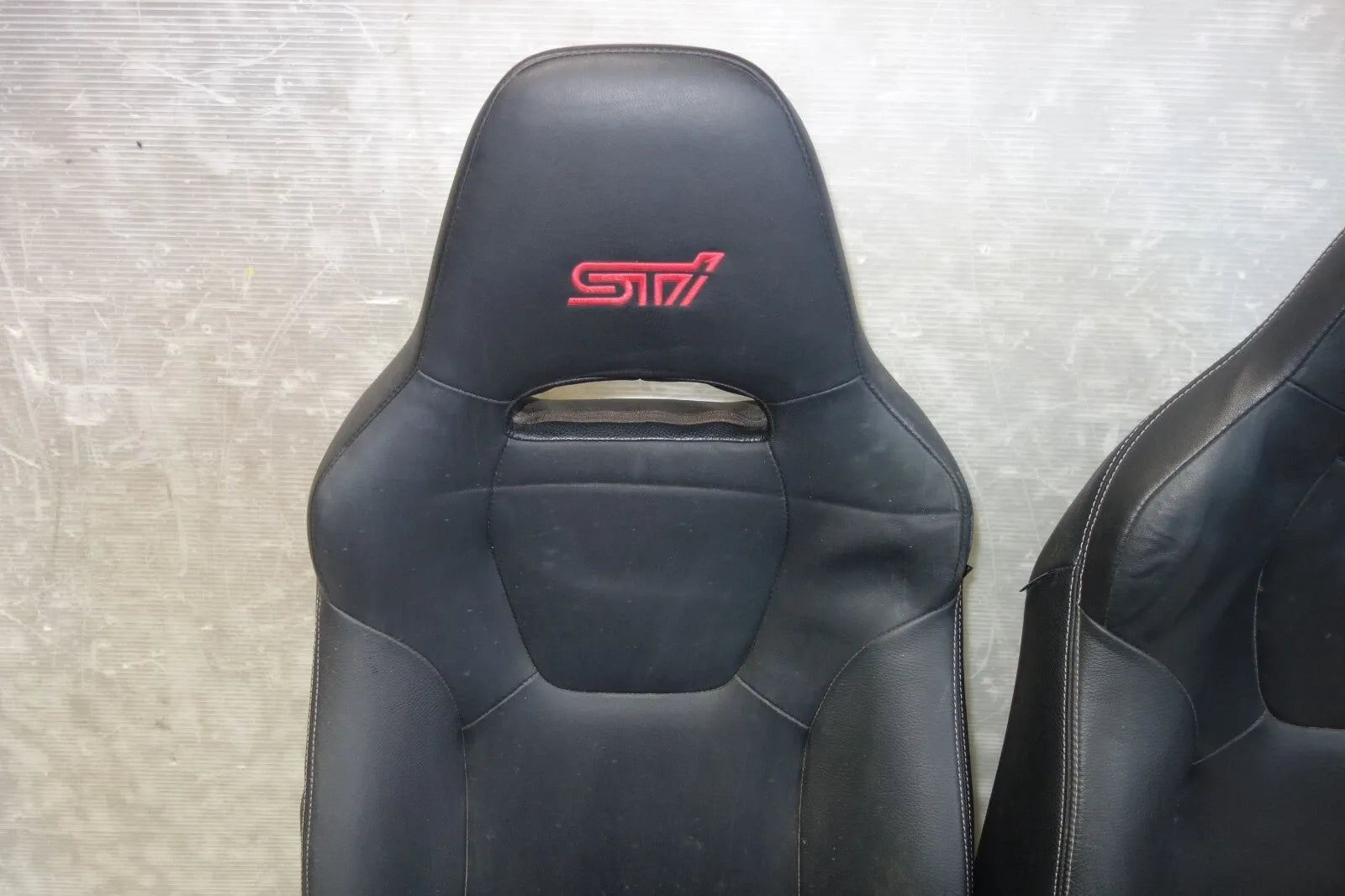 JDM Subaru Impreza WRX STi Front Seats Leather 2008-2014 GRB GRF Left Right #SET 3