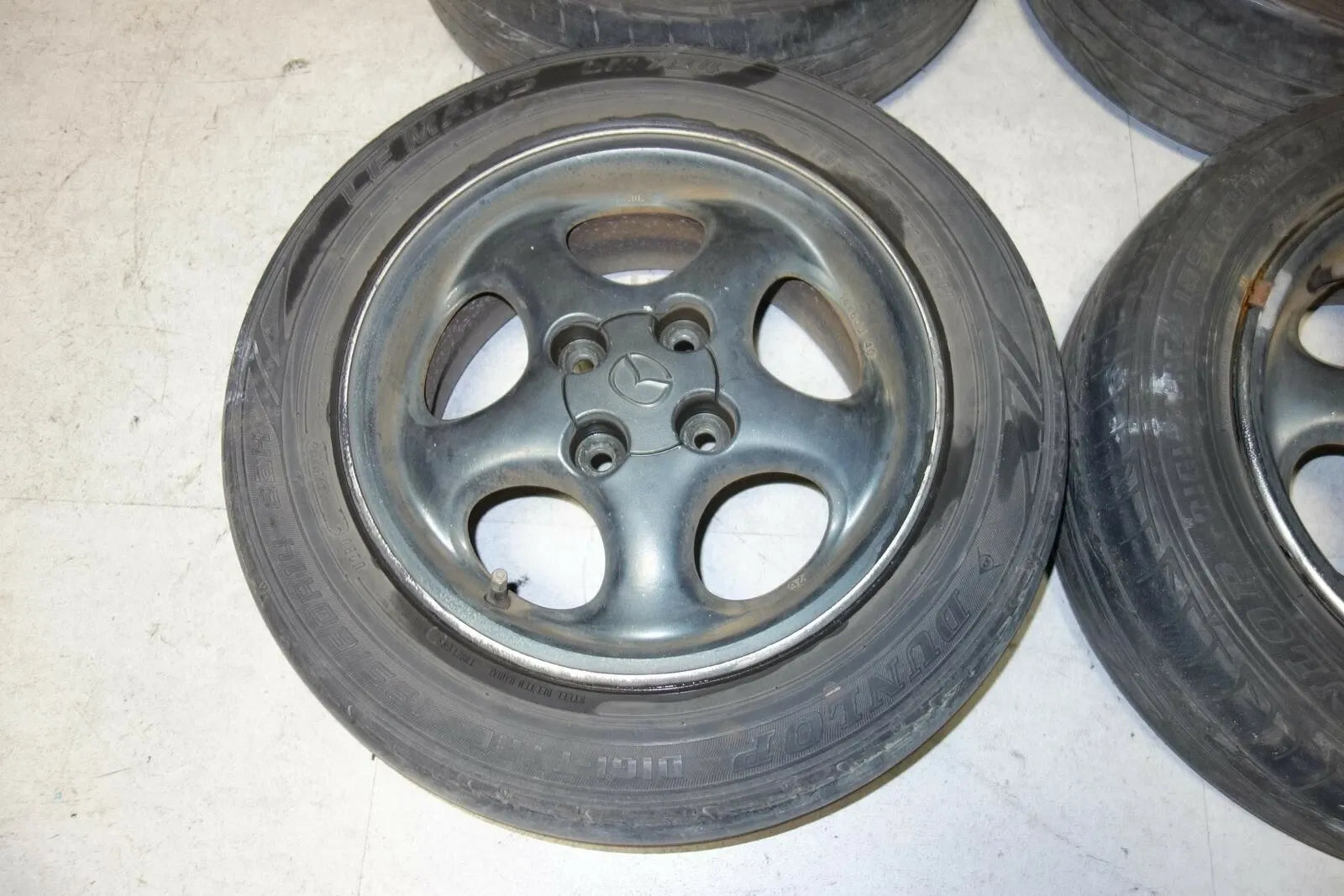 JDM Mazda MX-5 Miata Rims Wheels Tires Roadster Genuine NB NB8C 14x6 +40 4x100