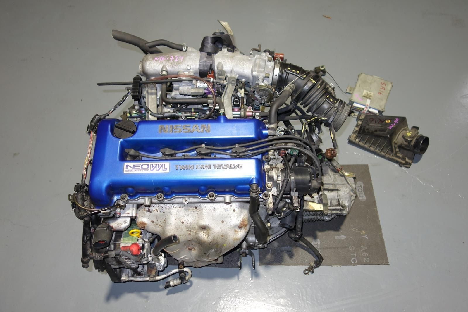 JDM Nissan Pulsar Sentra SR16VE Engine Neo VVL 1.6L VZ-R N1 5speed LSD Tranmission Wire Harness ECU SR16-VE Motor JN15