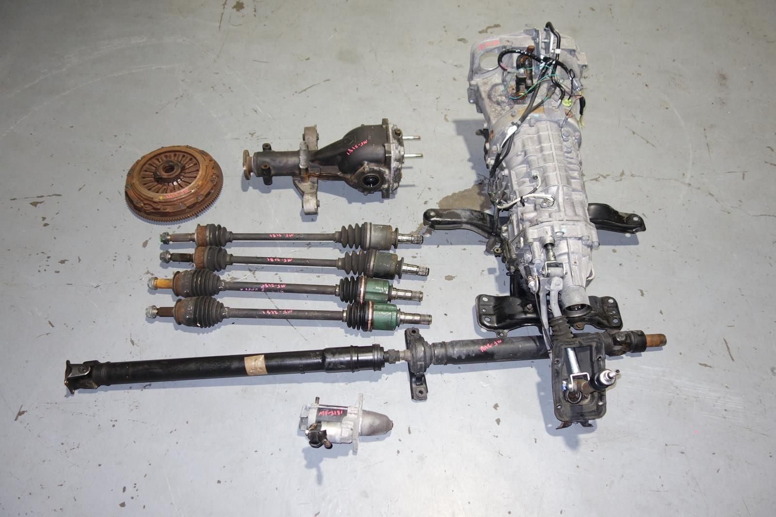 JDM Subaru Legacy S402 6speed Awd Transmission Axles Rear LSD Differential 2003-2009 TY856WLFAA Spec-B