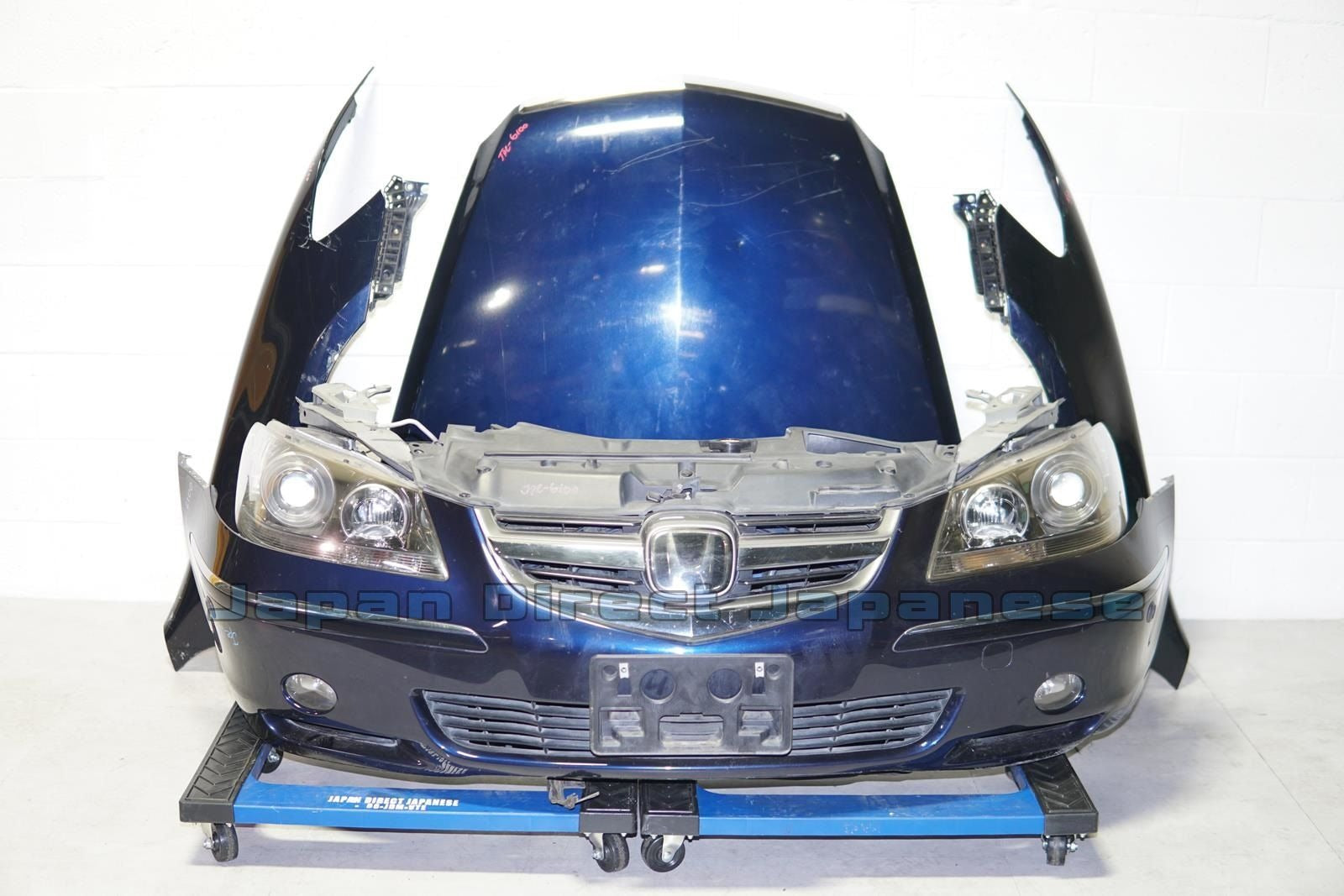 JDM Acura RL Bumper HID Headlights Fenders Hood Rebar Grille Fog Lights 2005-2008 Front End Conversion KB1