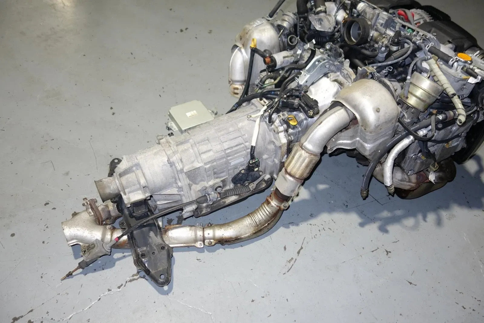 JDM Subaru Legacy GT 2.0L DOHC Twin Turbo EJ206 Engine Automatic Transmission ECU JDM EJ206-TT Motor EJ20