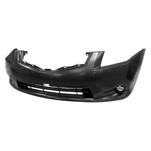 NISSAN SENTRA 2007-2012 — FRONT BUMPER PRIMED; W/O FOG LAMP HOLES; FOR BASE/S MODEL; SENTRA 2010-2012 CAPA