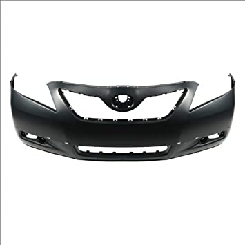 TOYOTA CAMRY 2007-2011 — FRONT BUMPER PRIMED; USA BUILT; W/ SPOILER; W/O JACK; FOR SE; CAMRY 07-09