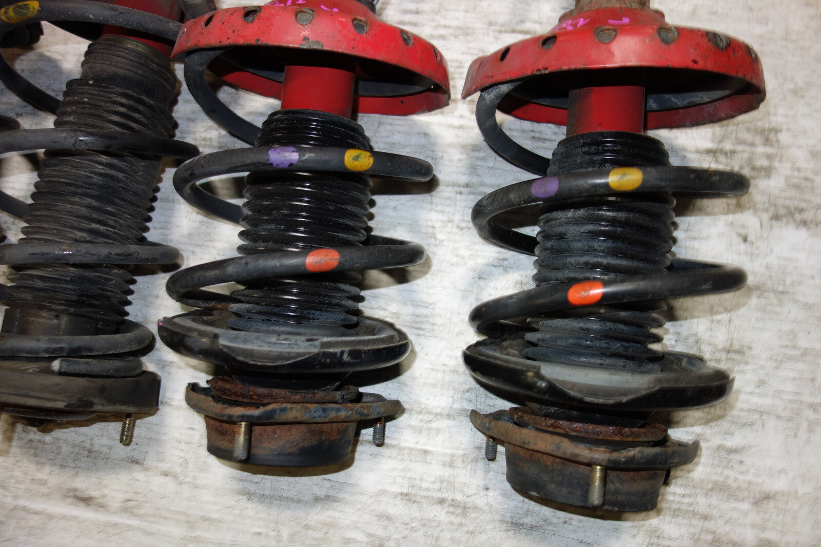 JDM Subaru Impreza WRX STi 5x100 Shocks Coil Springs Struts 2002-2007 V8 V7 V9