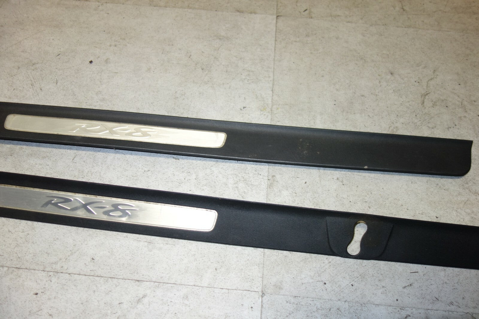 JDM Mazda RX8 Door Sills  Scuff Plates Used OEM 2004 2005 2006 2007 2008
