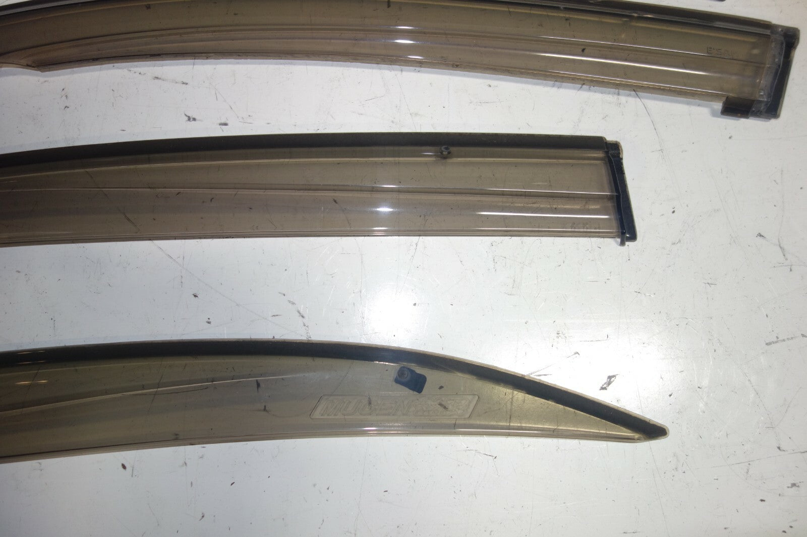 JDM 2005-2008  ACURA RL KB1 MUGEN WINDOW VISORS OEM RAIN GUARDS RARE