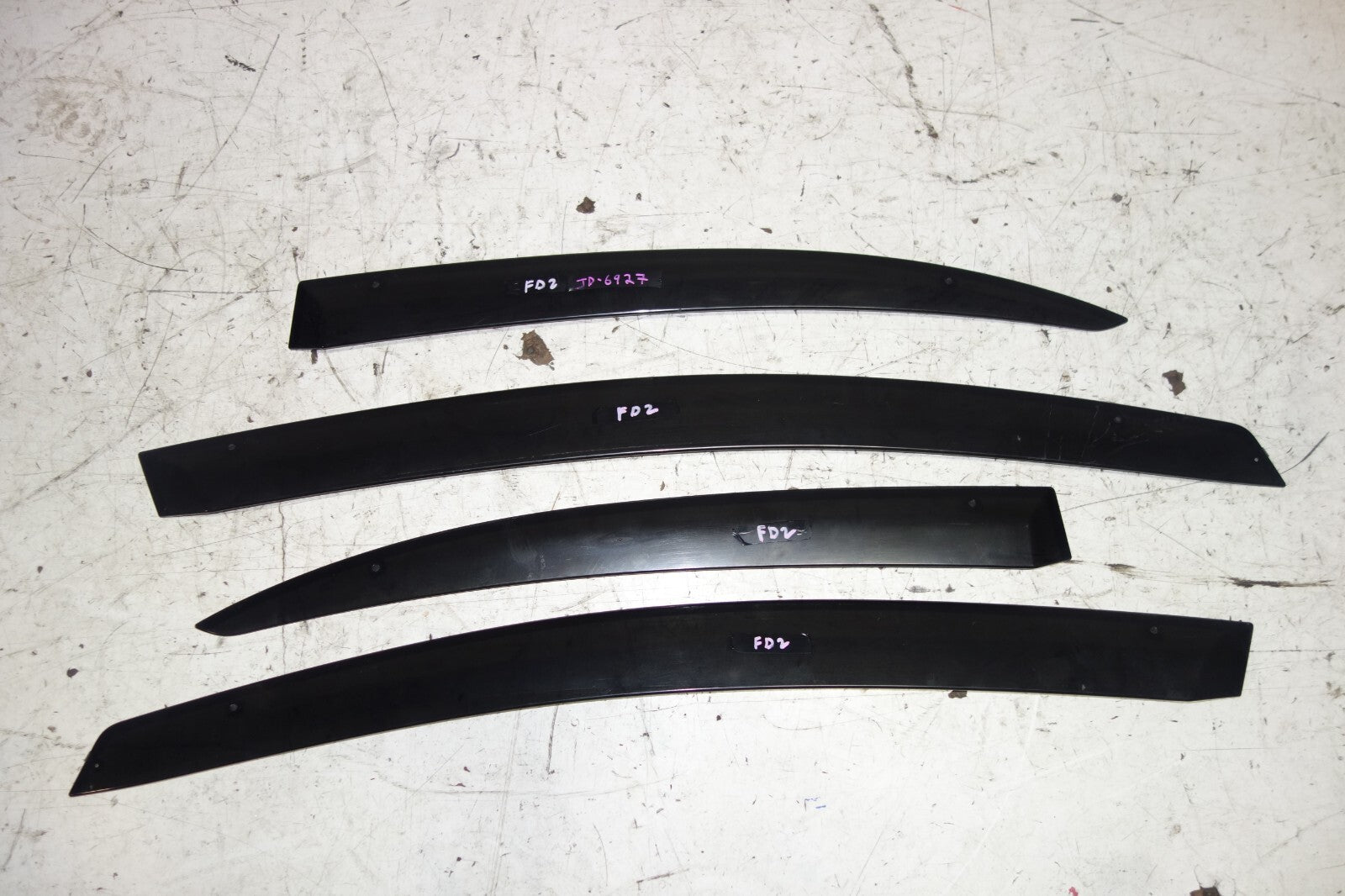 JDM Acura CSX / Civic FD2 Type R Window Visor OEM Set 2006-2011