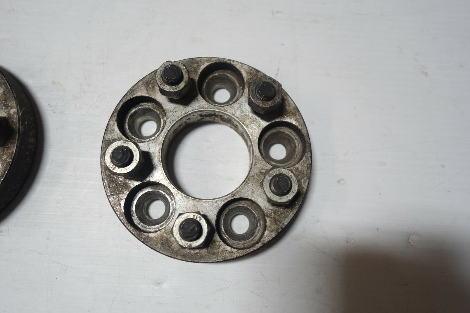 JDM USED 1 INCH 5X100 2 WHEEL SPACERS ADAPTERS 5 LUG CARS 5X100 SPACERS ADAPTERS