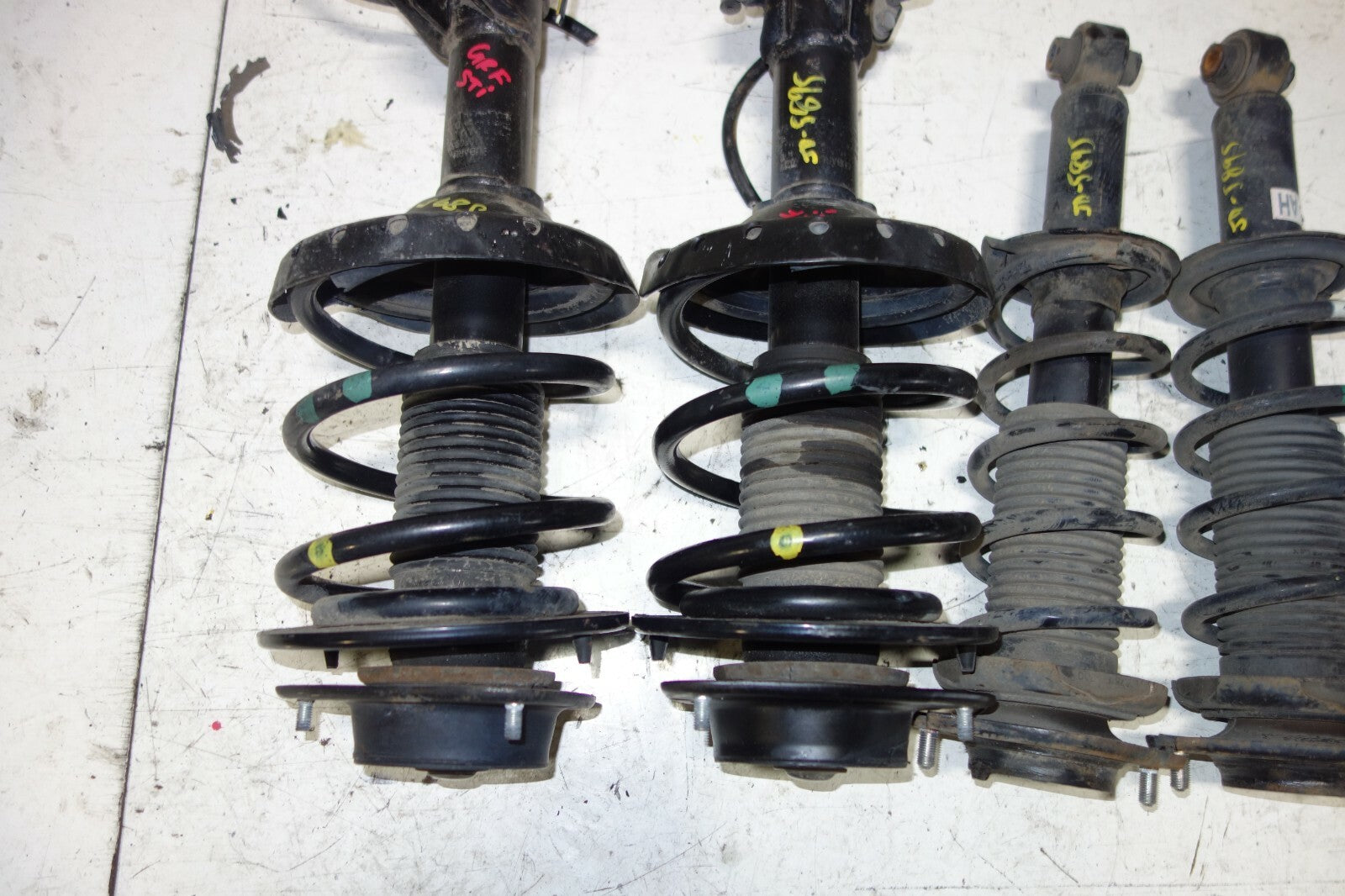 JDM Subaru WRX STi Shocks Strut Springs 2008-2014 Hatchback OEM Front & Rear