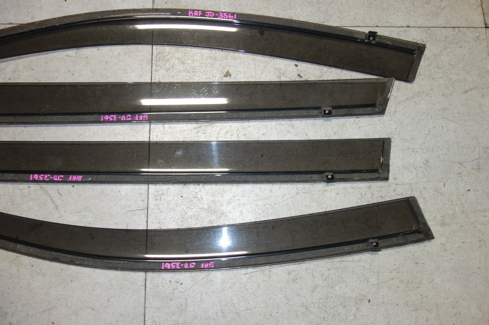 JDM Subaru Outback Wagon OEM Window Visors Front Rear 2010-2014 BR9 BRF