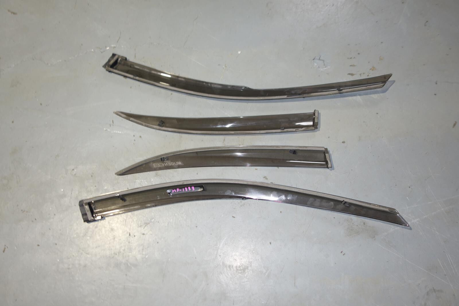 JDM Acura RL OEM Mugen Window Visors Rain Guards 2005-2008 Honda Legend KB1