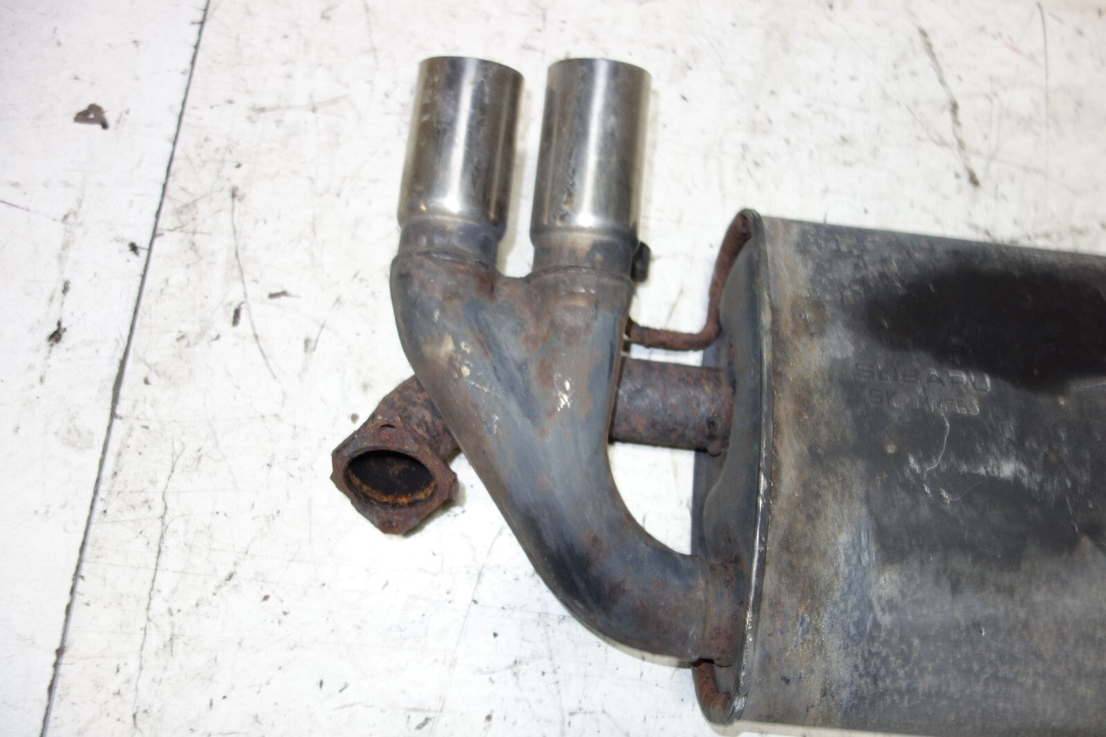 JDM Subaru WRX STI Exhaust Muffler 2008-2014 OEM GRB GRF OEM Genuine Japan