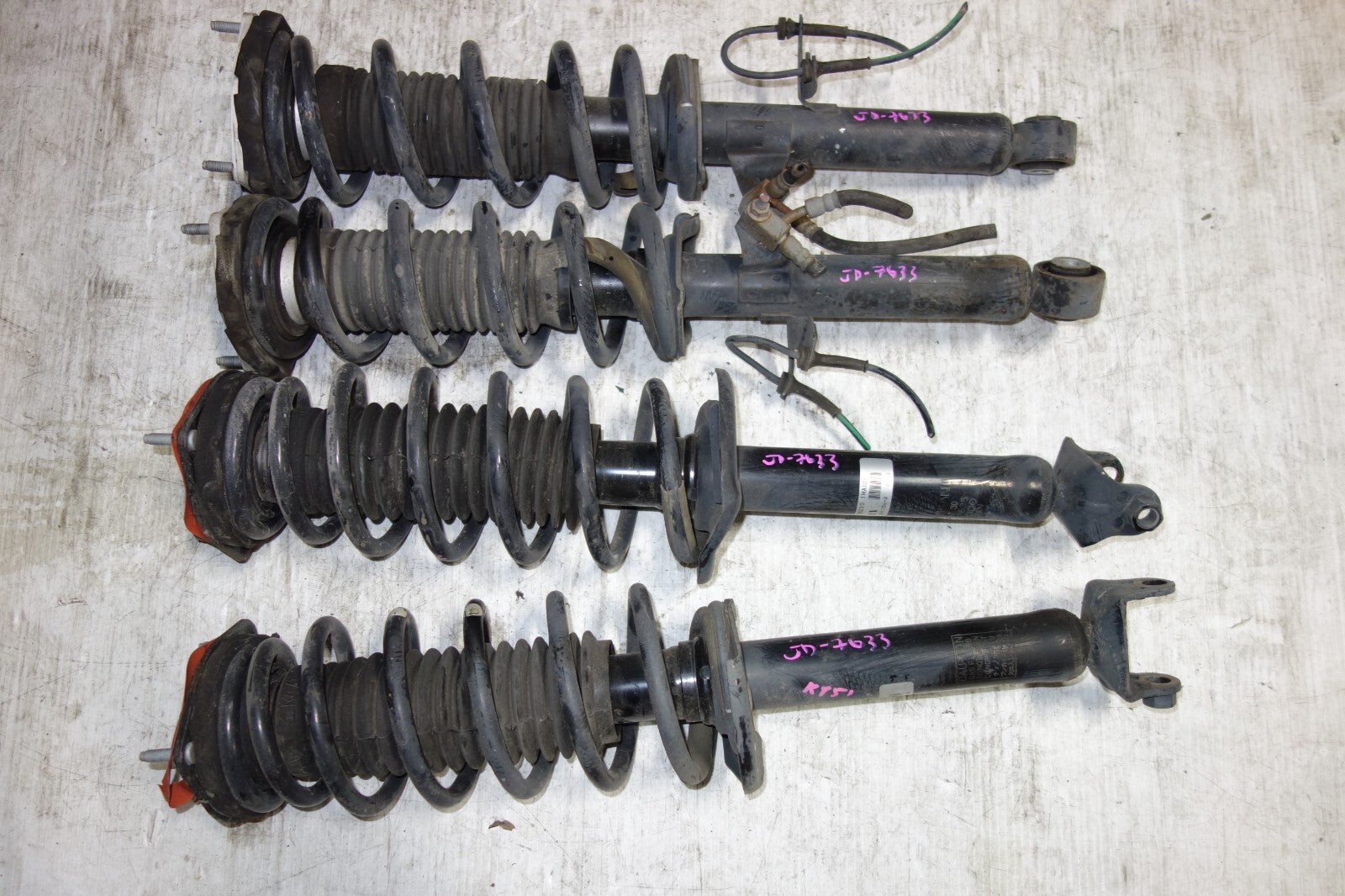 JDM GENUINE NISSAN FUGA KY51 OEM SHOCKS STRUTS FRONT & BACK SHOCKS STRUTS