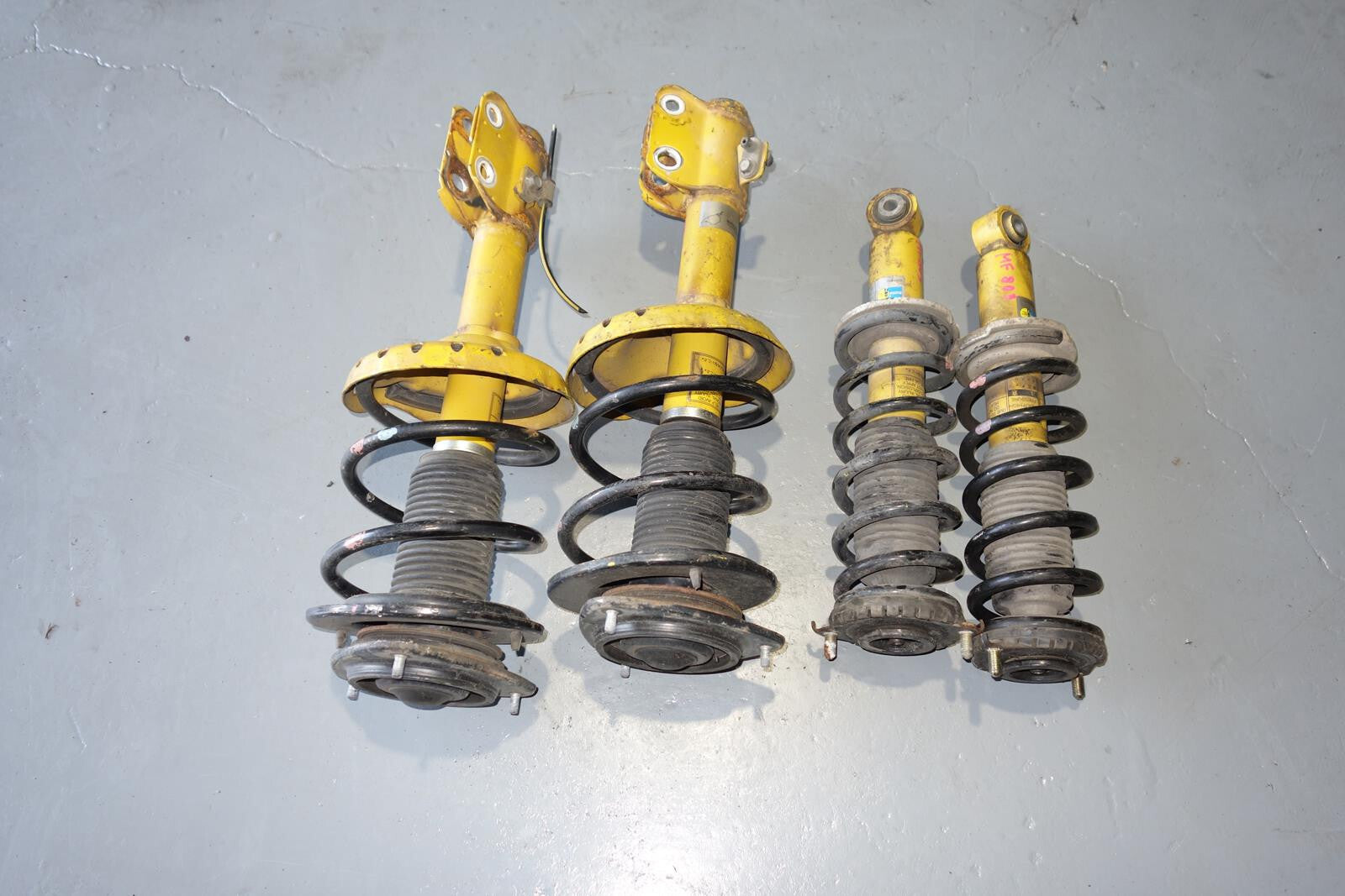 JDM Subaru Legacy Bilstein Shock Spring Strut Front Rear Suspension 05-09 MF-836