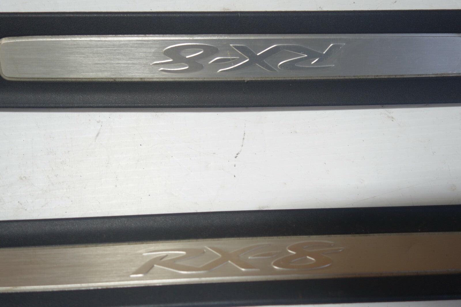 JDM 2004-2008 GENUINE MAZDA RX8  OEM DOOR SILLS TRIM SCUFF PLATES SIDE STEPS