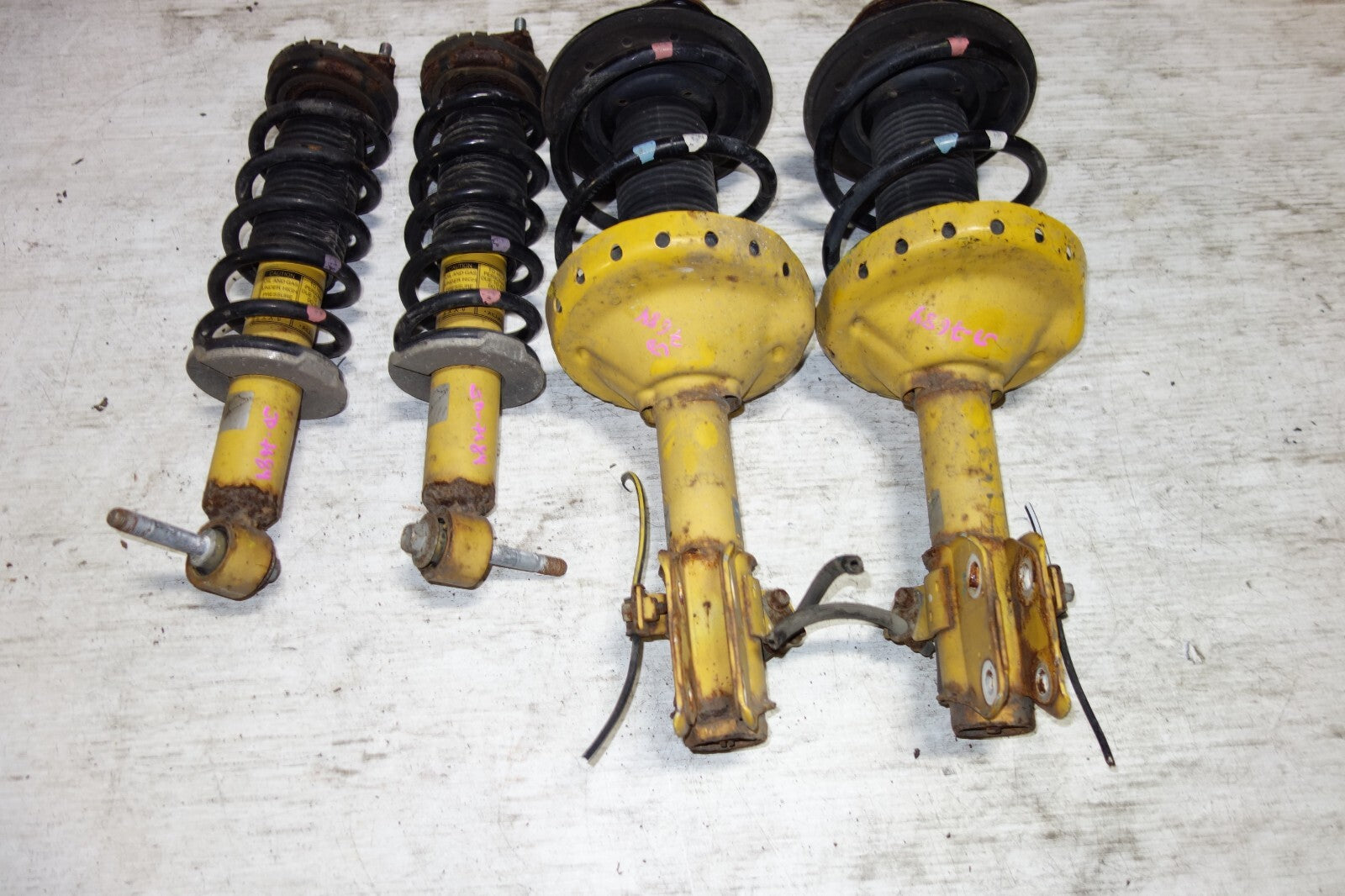 JDM Subaru Legacy Bilstein Yellow Shocks Struts Springs 2005-2009 #7684