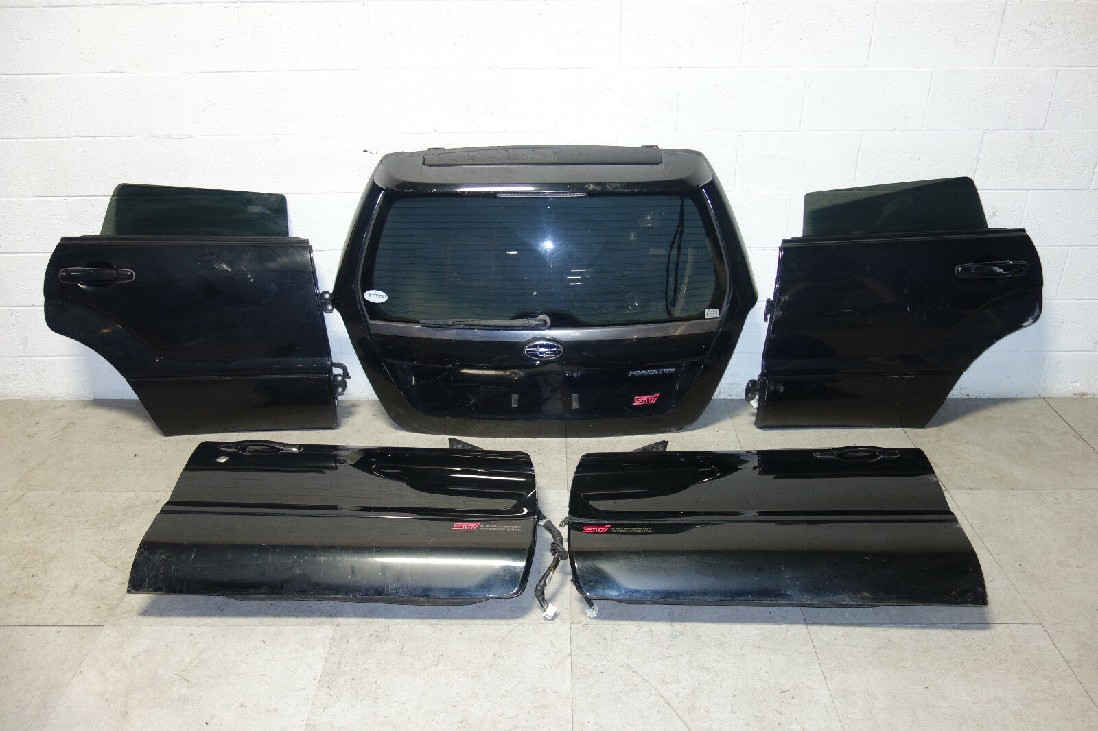 JDM Subaru Forester SG9 STi Front Rear Doors Hatch Panel Guard Spoiler 2006-2008