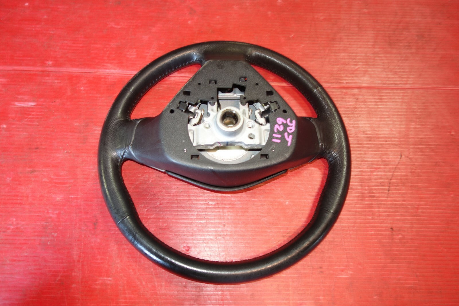 JDM Subaru Impreza Forester Legacy 3 Spoke Leather Steering Wheel & Hub #6211