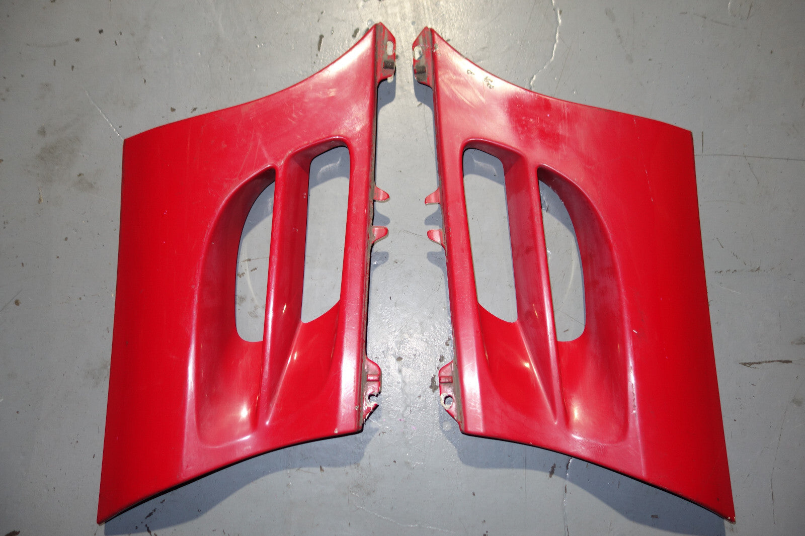 JDM Toyota MR2 MR-2 SW20 OEM Rear Side Vents Exterior Trim Vent Red 1991-1999