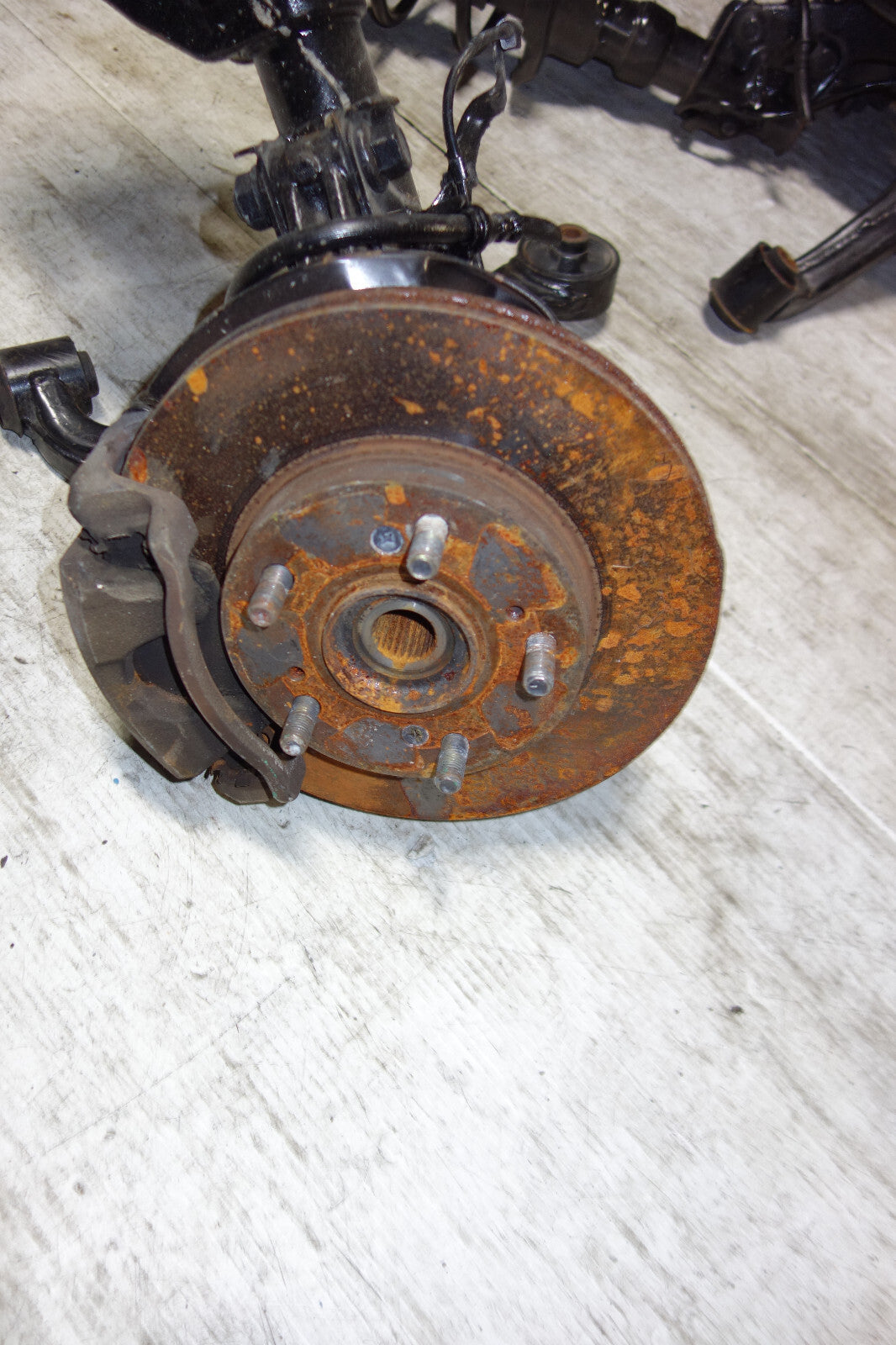 JDM Honda Civic 5 Lug Brake Calipers Spindles Hub Trailing Arm 2001-2005 EU3