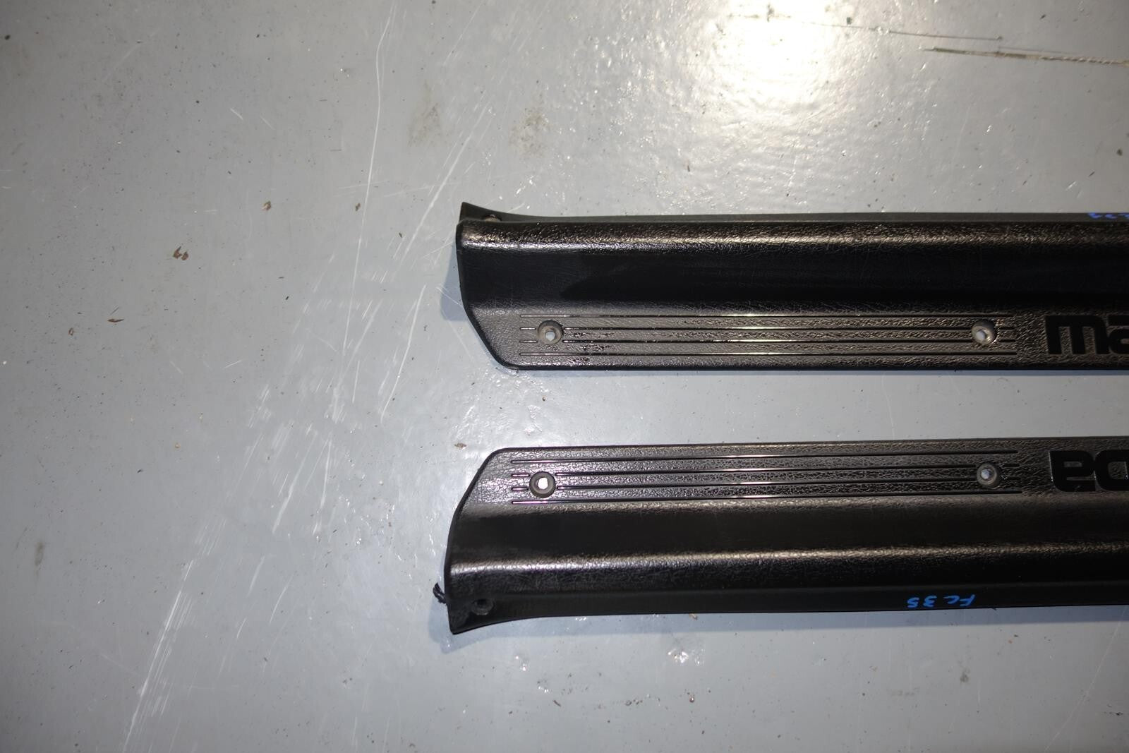 JDM 1986-1991 MAZDA RX-7 GENUINE FC3S DOOR SILL SCUFF KICK PLATE PANEL VERY RARE