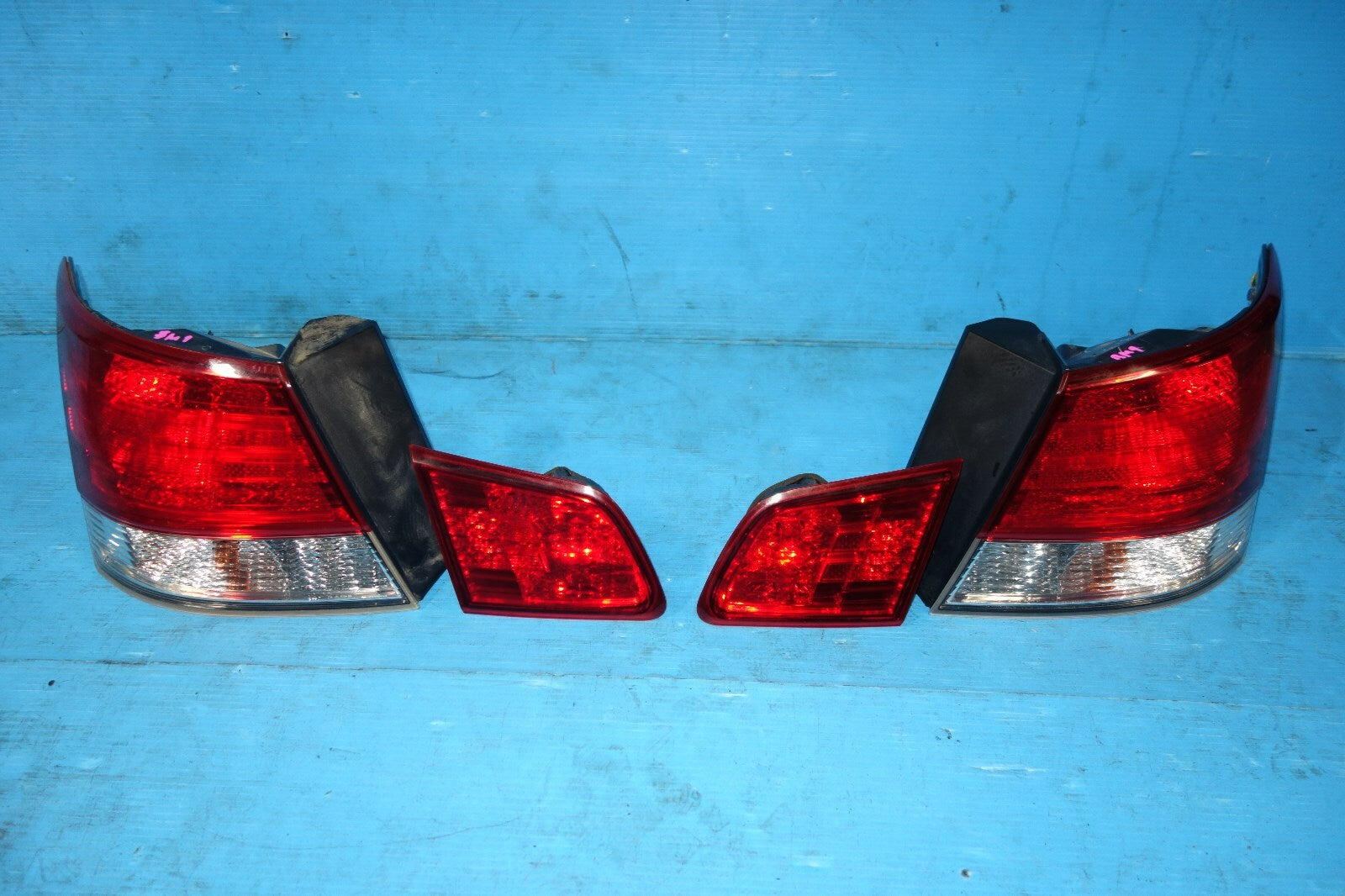 JDM Subaru Legacy BM BM9 Sedan Tail Lights Lamps Late Model 2010-2014 SET OF 4
