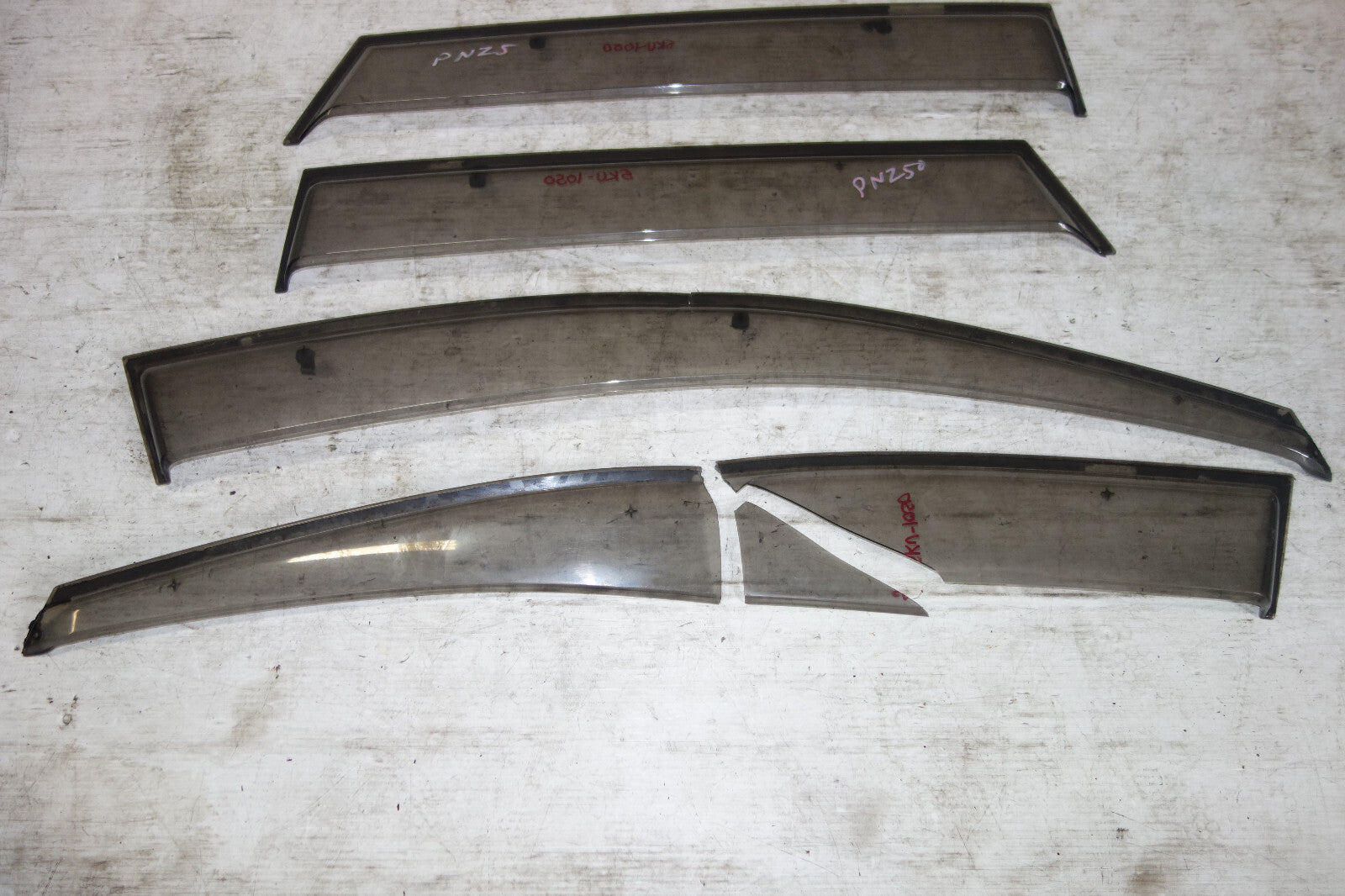 JDM Nissan Murano Genuine Window Visors Rain Guards 2003-2007 OEM