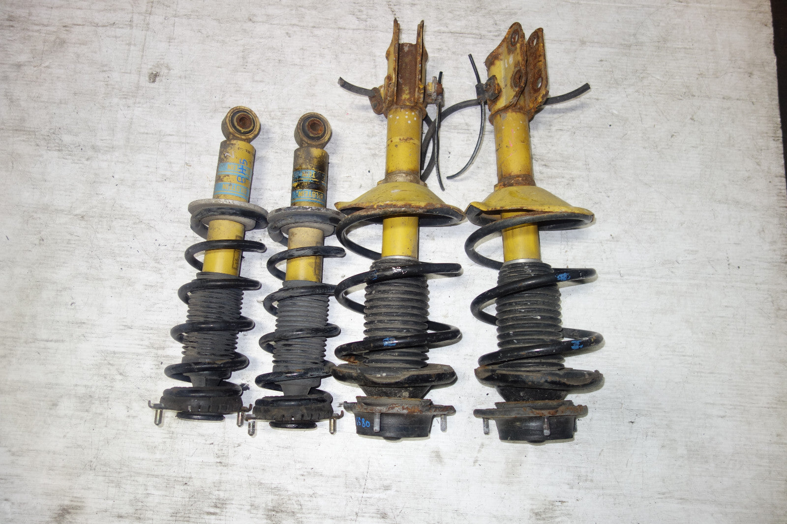 JDM Subaru Legacy Bilstein Front Shocks Coil Springs Strut Suspension 1998-2004