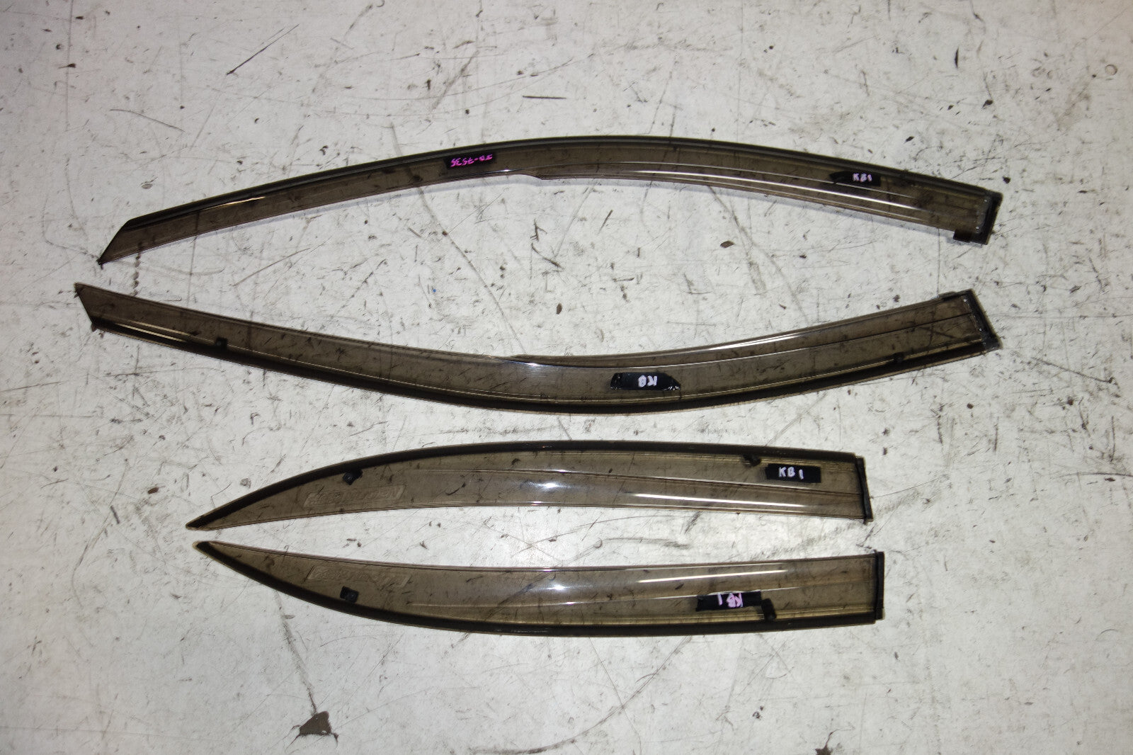 JDM Acura RL OEM Mugen Window Visors Rain Guards 2005-2008 Honda Legend KB1