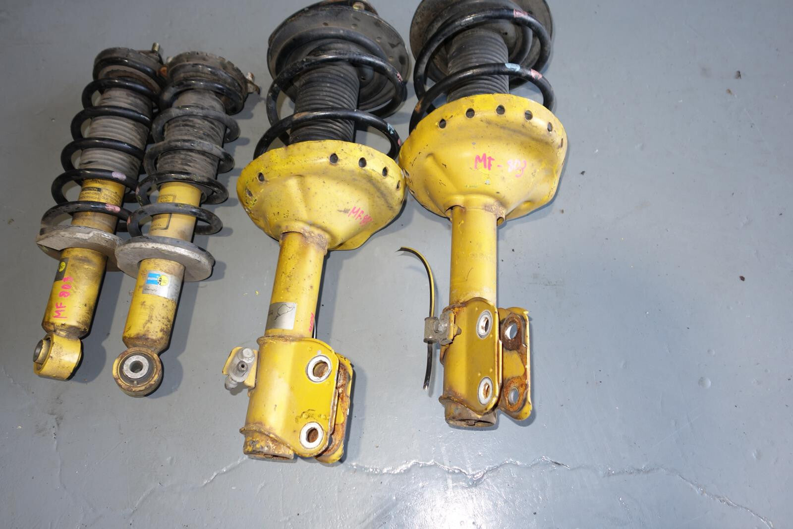 JDM Subaru Legacy Bilstein Shock Spring Strut Front Rear Suspension 05-09 MF-803
