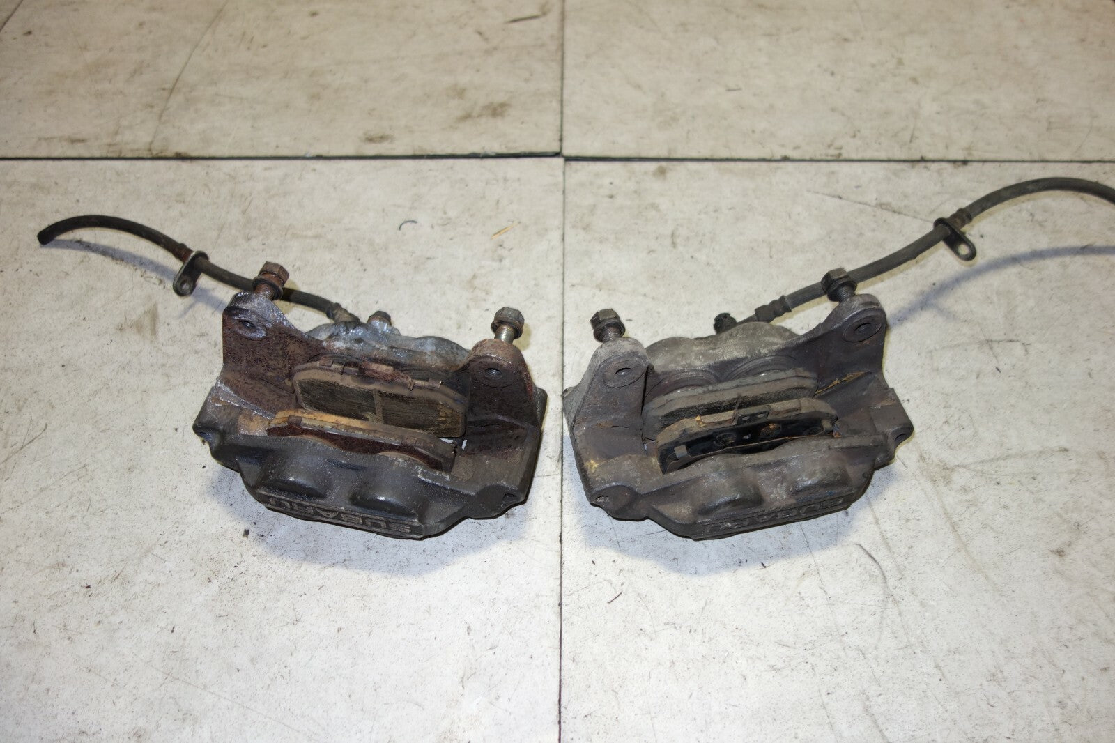 JDM Subaru Impreza WRX Forester Legacy Front Calipers 4 Piston GD GC8 SG5 SF5 BP