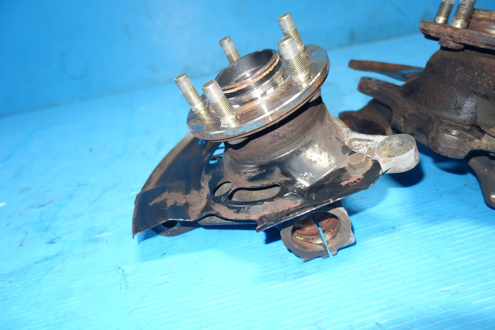 2003-2008 JDM Subaru Forester Front Spindles Hubs Knuckles Bearings 5X100 STi