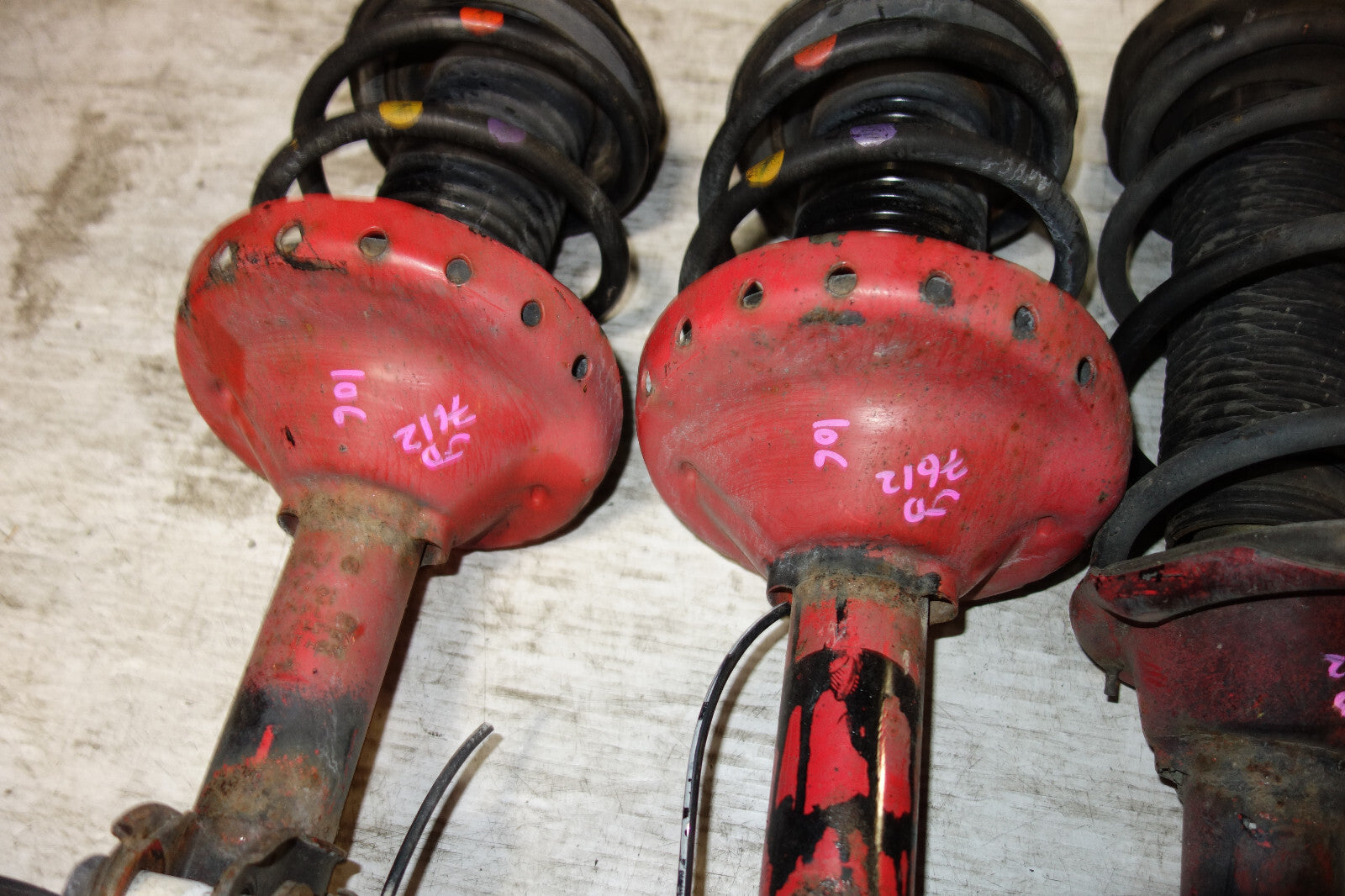 JDM Subaru Impreza WRX STi 5x100 Shocks Coil Springs Struts 2002-2007 V8 V7 V9