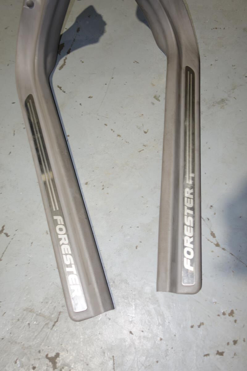 JDM Subaru Forester Door Sills Scuffs Kick Plates Steps 2003-2008 SG SG5 SG9