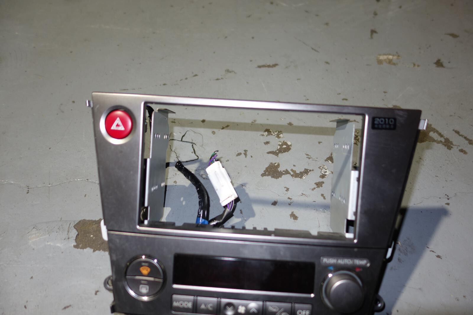 JDM Subaru Legacy Outback Climate Control Dual Double Din Bezel Hazard 2005-2009