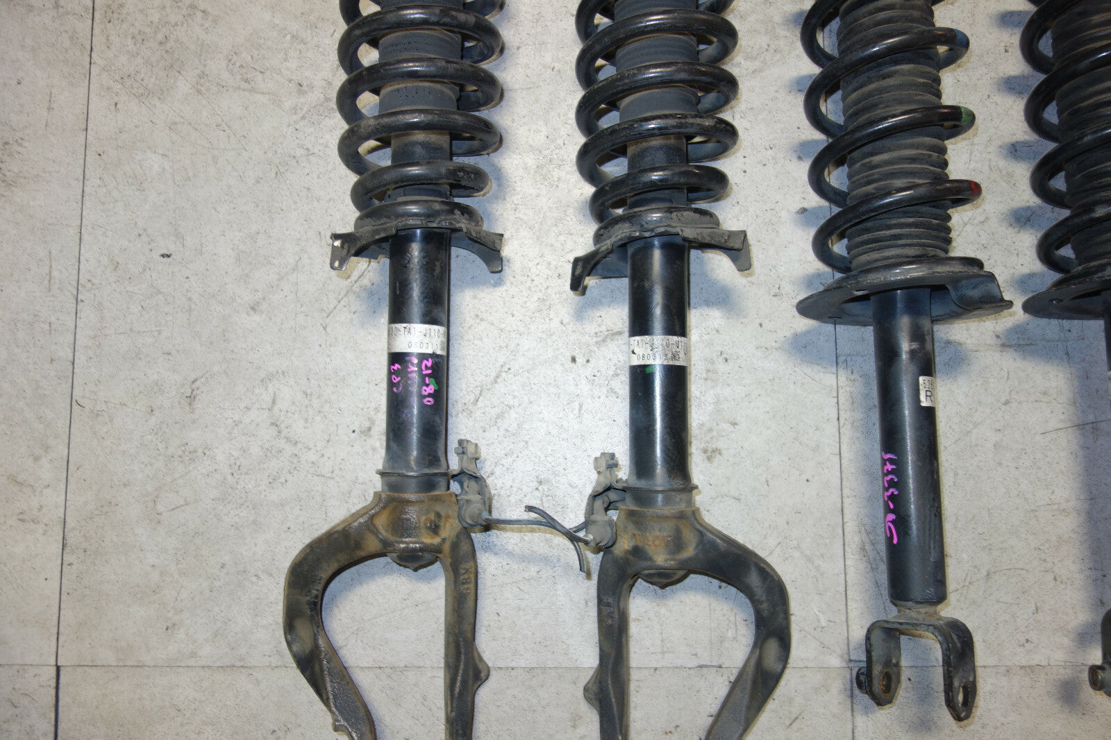 JDM Honda Accord OEM Shocks Coil Springs Struts Suspension 2008-2012 V6 CP3