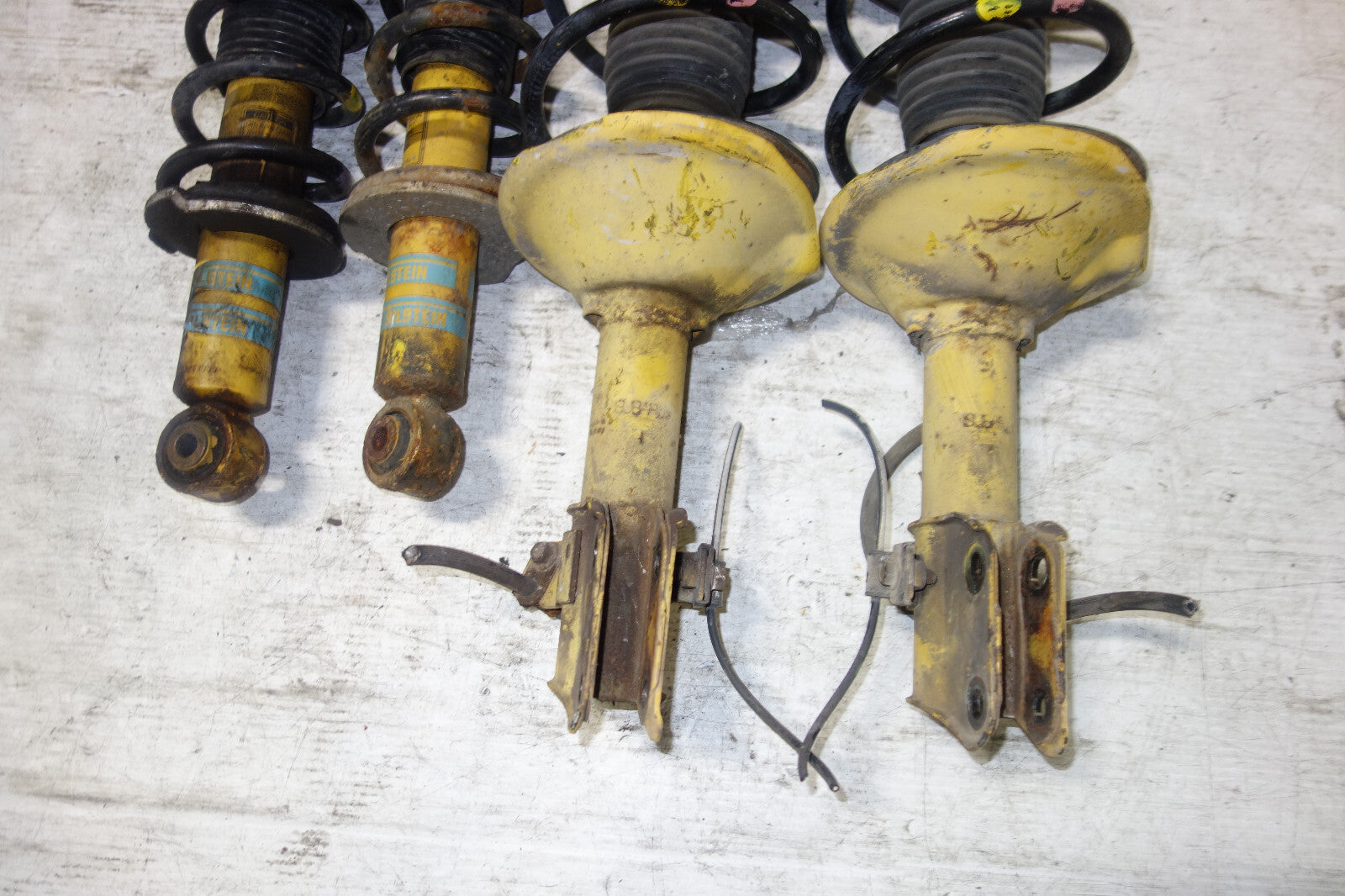 JDM Subaru Legacy Bilstein Front Shocks Coil Springs Strut Suspension 1998-2004