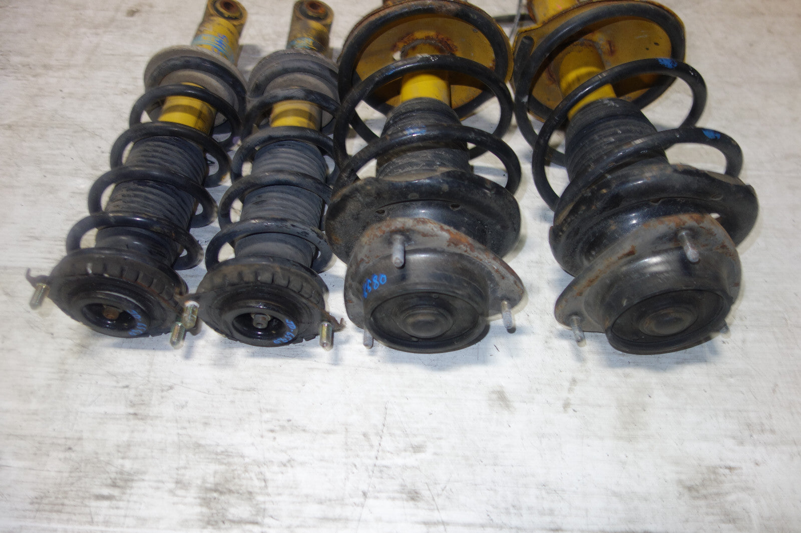 JDM Subaru Legacy Bilstein Front Shocks Coil Springs Strut Suspension 1998-2004