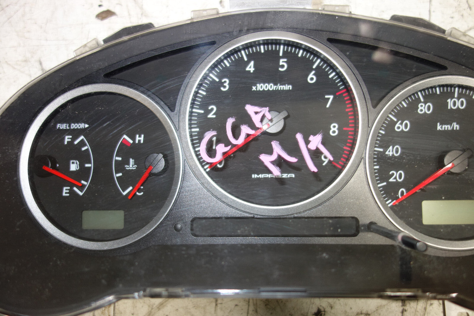 JDM Subaru Impreza WRX Gauge Cluster Manual M/T 5speed Speedometer 2004-2005 V8