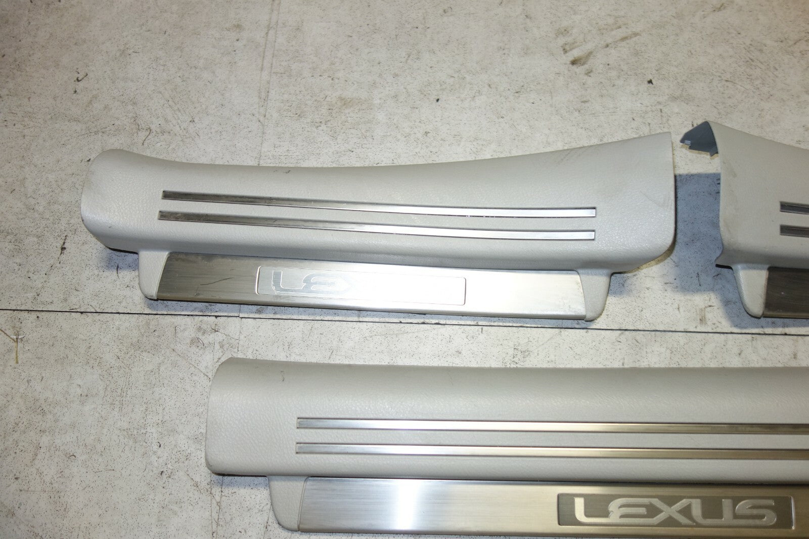 JDM 2007-2012 LEXUS USF40 GENUINE LS460 OEM DOOR SILLS SCUFF PLATES RARE USF40