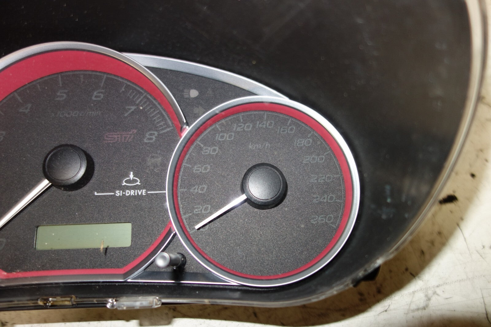 JDM 2008-2014 SUBARU WRX STi V10 MANUAL GAUGE CLUSTER  SPEEDOMETER GRB 260KM/H