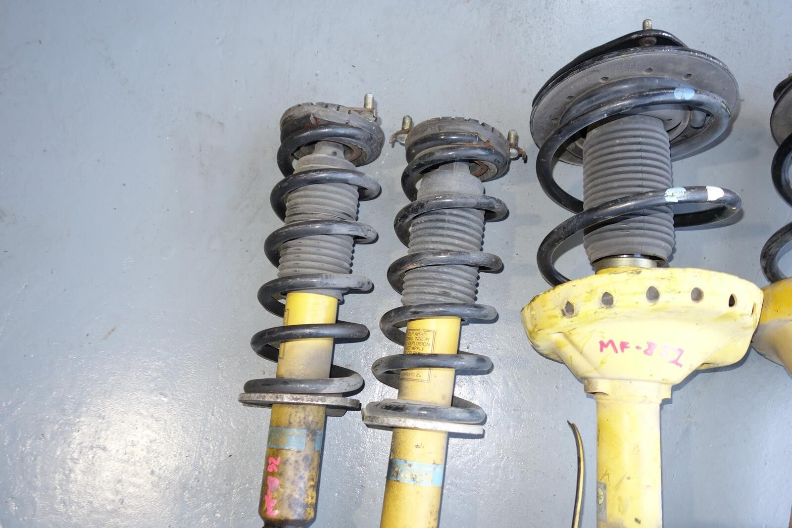 JDM Subaru Legacy Bilstein Yellow Shocks Struts Springs 2005-2009 # MF -852